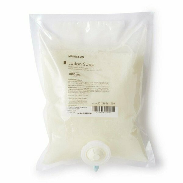Mckesson Lotion Soap, 1,000ml Refill Bag, Fresh Scent, 10PK 53-27856-1000